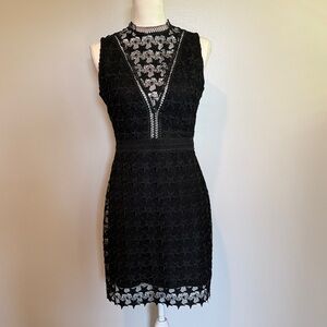 Sam Edelman Black and White Floral Mini Dress